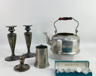 Silver, Pewter and aluminum 