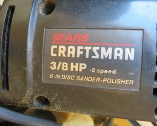 Sears Craftsman 3/8HP 6" Disc Sander-Polisher
