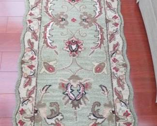 2.3" x 7'.0" 100% Virgin Wool Pile Hand-Tufted Garden Collection Runner Area Rug, Hand Made in India