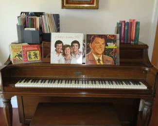 Kohler & Campbell Upright Piano, Record Albums, Sheet Music