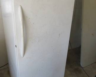 White Frigidaire Standup Freezer 