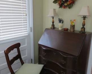 Antique Clawfoot/Dropleaf Secretary Desk