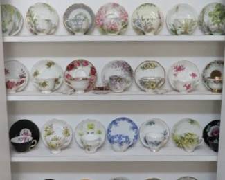 Large Porcelain Teacup Collection