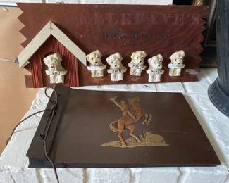 Family Dog House Wall Plaque, Boys Childhood Scrap Book that never been used, excellent condition