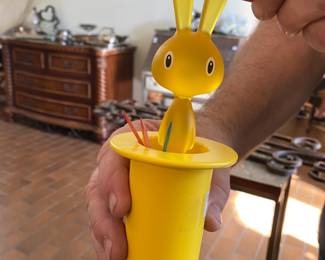 Magic Bunny Toothpick Holder, Alessi, designed by Stefano Giovannoni 