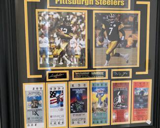 Pittsburgh Steelers framed memorabilia