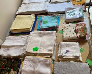 Large assortment of Linens