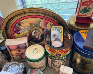 Collection of Antique Tins