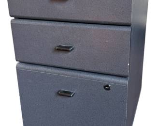 Gray 3Drawer Rolling Office Storage