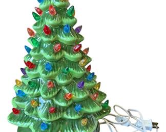 Light Up Ceramic Christmas Tree