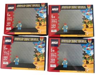4 MAGA Build the Wall Building Block Kits