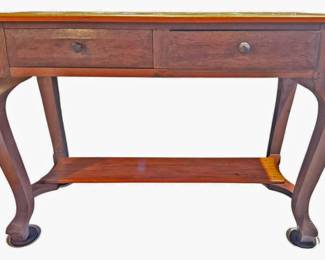 Solid Wood Console Table 2 Drawers