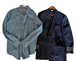 Continental Airlines Shirt and Pilot Jacket