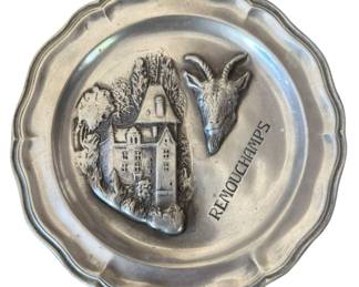 Pewter Remouchamps Wall Plate
