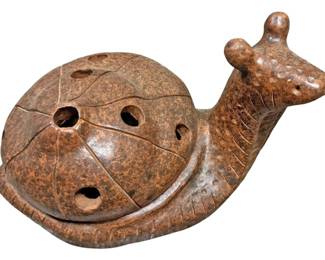 Large Ceramic Snail Tealight Holder