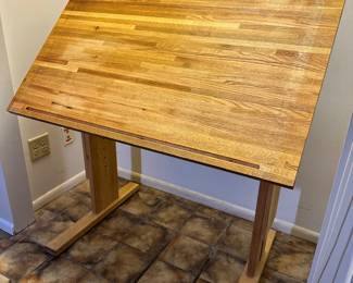 Wooden Drafting Table 