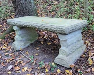 Concrete Garden Bench
