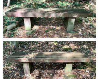 Two Zen Style Garden Benches