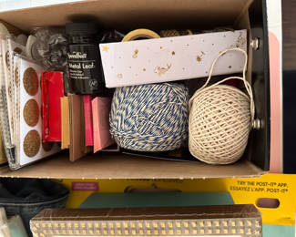 art and craft supplies. a lot more.