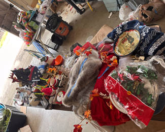 more Christmas: stocking, tree Kirts, ornaments 75% off Sunday only.