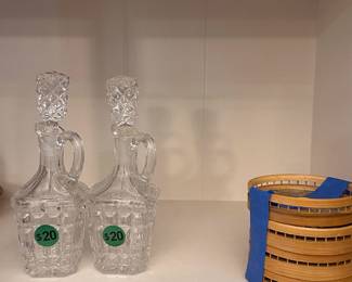crystal, glass, ceramic, wood and bamboo kitchen items