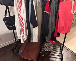 men's Italian clothing, briefcase, travel bags, totes, and also streetwear