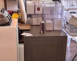 office furniture, organizers, frames, stationary, 3 hole punch, binders, cabinets and more