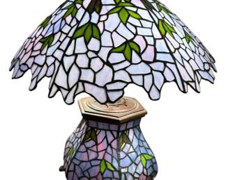 Tiffany Inspired Faux Stained Glass Lamp