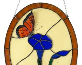 Butterfly Stained Glass Window Art