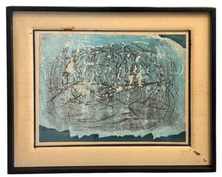 Vintage Signed Abstract Wall Art
