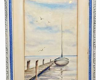 Original Framed Watercolor
