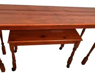 Nesting Wood Sofa Table