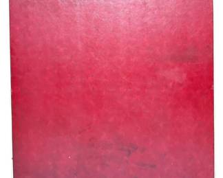 Vintage Red Vinyl Top Card Table