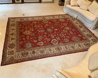 9‘ x 12‘ wool hand woven rug by Azadi
