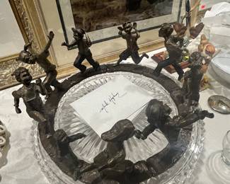 Mark Eli Hopkins bronze sculpture wait for me collection with certificates. Signed and numbered all our number 73 of 300.