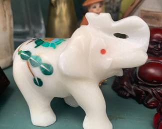 White marble elephant - Many others, collection of camels too (lamps, trinkets and figurines) Love hump day? Well we have camel lamps, camel figurines and on and on!