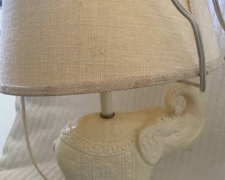 Asian elephant lamp.