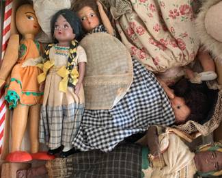Collection of vintage dolls