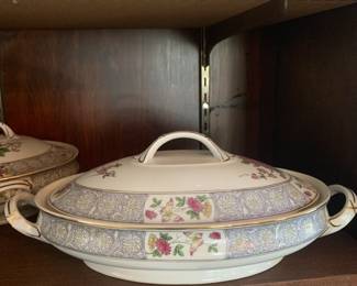 Crown Imperial China - 12 pc place setting and serving pieces.
