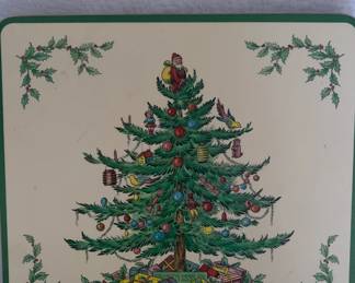Spode - Several pieces, dinnerware, glassware, mugs, pitcher and trivets.