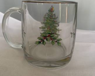 Spode - Several pieces, dinnerware, glassware, mugs, pitcher and trivets.