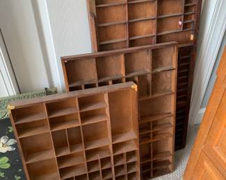 Vintage letterpress trays
