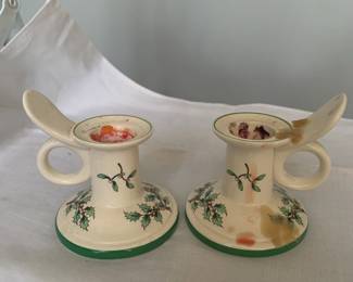 Spode - Several pieces, dinnerware, glassware, mugs, pitcher and trivets.