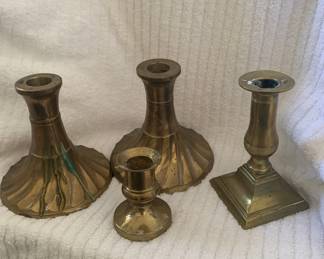 Brass candlesticks