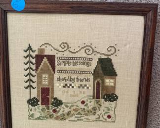 Some cute cross stitch too - already framed!