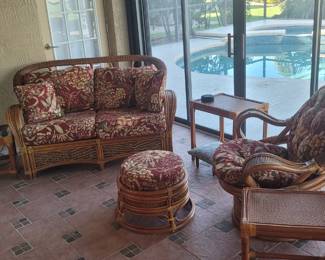 Bamboo/ wicker furniture.