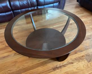 Round Glass Top Coffee Table ($45)