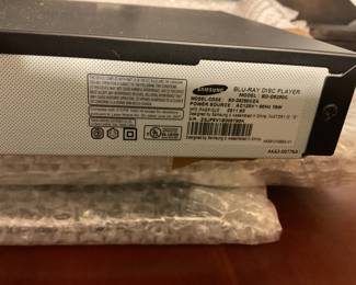 Samsung Blu-Ray Disc Player Label