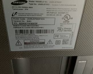 55 in Samsung TV label.