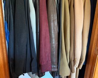 Outerwear  $5 - $50 (Nylon Jackets, Jean Jacket, Wool Jackets, Leather Jackets, 3/4 Length Coats, Wool and Cashmere Full Length Coats.)